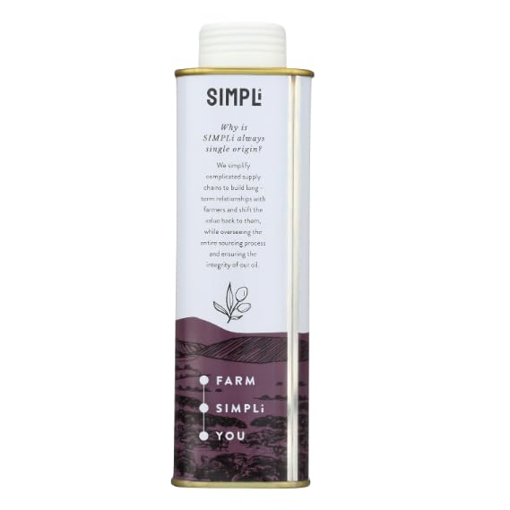 Image of SIMPLi Oil Blend, Sunflower Oil Cooking Blend with Extra Virgin Olive Oil, Cold Pressed and High Heat Ready, Subtle and Nutty Taste, 16.9 oz