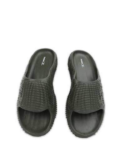 Image of hummel TEXTURE SOFT Men's Classic Ultra Soft Sliders /Slippers with Cushion FootBed for Adult Comfortable & Light Weight Stylish & Waterproof & Everyday Flip Flops & Chappals for Gents /Boys