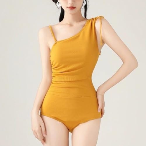 Maillot de bain à plis dissimulateurs et ourlet à cordon réglable