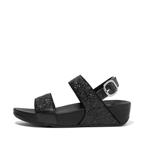 Fitflop Lulu Back-Strap Sandals, Sandali Donna, Glitter Nero, 38 EU