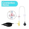 Aquarium Air Pump Mini Fish air Pump Super Quiet Fish Bowl air Pump for Up to 10 Gallon Fish Tank 1.5 Watts 310ml/min