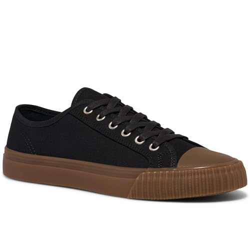 PF Flyers Center Black Low Top Sneakers for Men and Women, Original Canvas Casual Sneaker, Unisex...