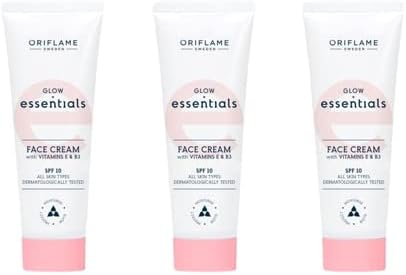 glow essentials face cream with vitamins e and b3-50 x 3 ml - Pack of 3