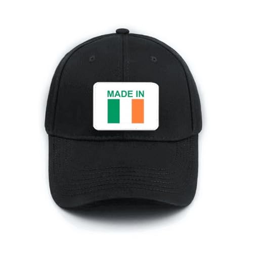 Casquette de baseball noire ajustable style irlandais pour masquer les cheveux rebelles