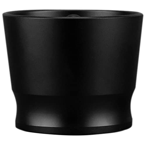 Evzvwruak Grinder - Anillo dosificador inteligente de aluminio para tazón de preparación, café en polvo, herramienta de café y barista, 58 mm, color negro