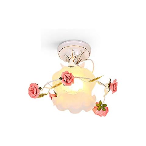 Landhausstil Deckenlampe Blumen Deckenleuchte Kreative Keramik Rose Design Cover