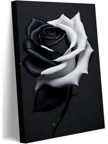 Peinture pour salon de qualité supérieure tableau roses monochromes cadre