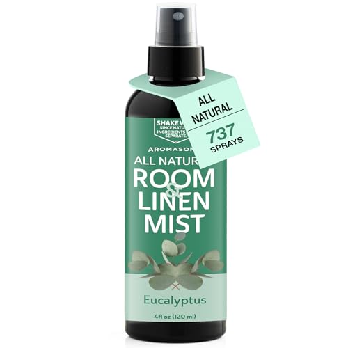 Aromasong Eucalyptus Mint Room Spray Natural Room Deodorizer Non-Toxic Eucalyptus Linen Spray for Pillows & Sheets 4 fl oz