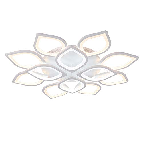 Preisvergleich Produktbild Deckenleuchte LED Dimmbar mit Fernbedienung Deckenlampe Wohnzimmer Decken Licht Esszimmer Decken Lamp Schlafzimmer Decken Leuchte Rund 12-flammig Ring Design, 96W, L100cm Farbtemperatur 3000-6000K