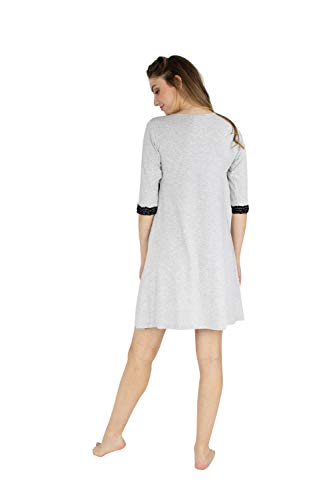 Camisola gestante e amamentação busto transpassado