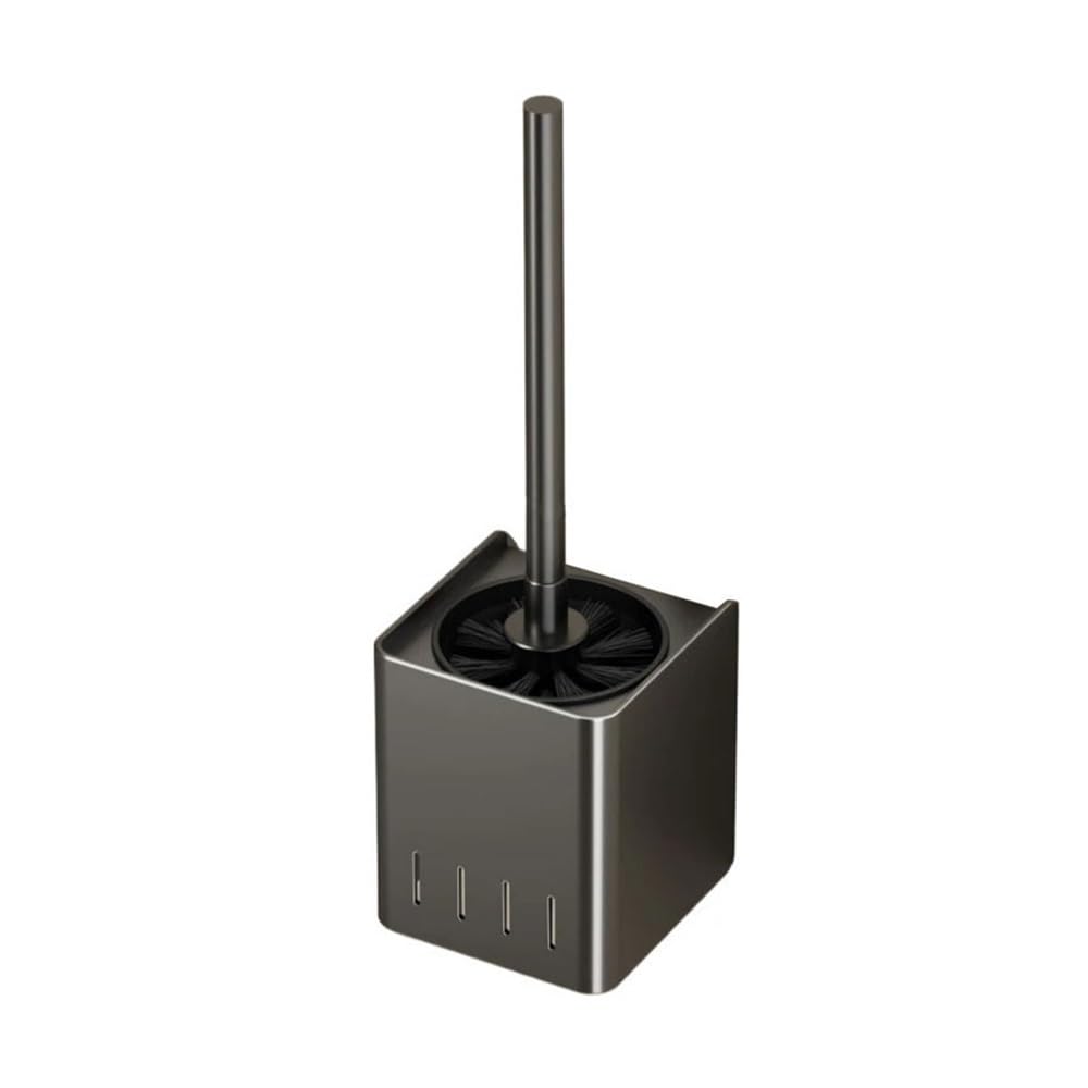 Toilet Brush Stainless Toilet Brush Household Cleaning Tools for Wall Hanging Floor(Grey)