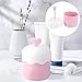 Healeved Facial Bubbler Foam Maker Portable 4.72 Inch Press Bubble Cup for Travel Skin Care Face Wash Foaming Device Compact Lightweight