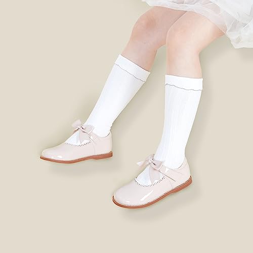 Image of Felix & Flora Toddler Little Girl Mary Jane Dress Shoes - Ballet Flats for Girl Party School Shoes