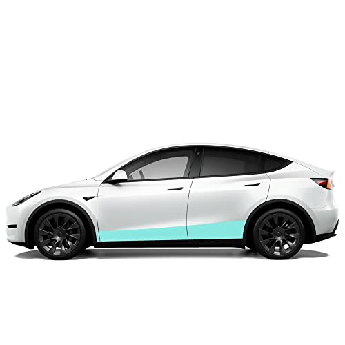 Partial Lower Doors PPF for Tesla Model Y 2019-2025, 8mil Rocker Panels - Custom Fit Anti Scratch Paint Protection Film Cover, Clear Self Healing Shield Guard, Complete with Install Kit
