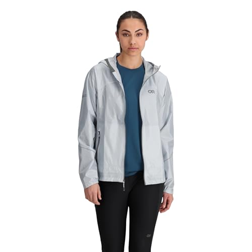 Outdoor Research Women's Helium Rain Jacket Titanium M