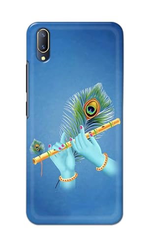 Image of PRINTFIDAA Printed Hard Back Cover Case for Vivo V11 Pro Back Cover (Flute in Krishna Hands) -112