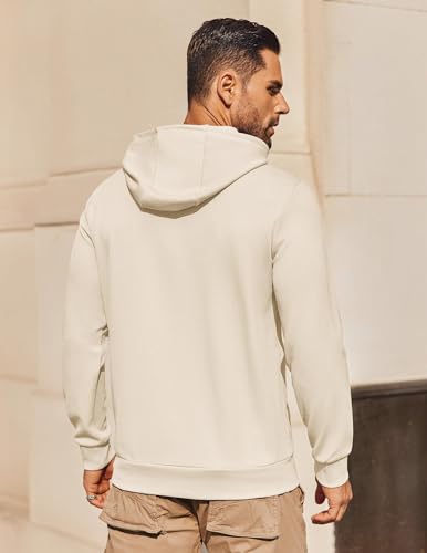 Image of COOFANDY Mens Hoodie Long Sleeve Casual Pullover Hooded Sweatshirt Fashion Drawstring Hoodies with Pocket