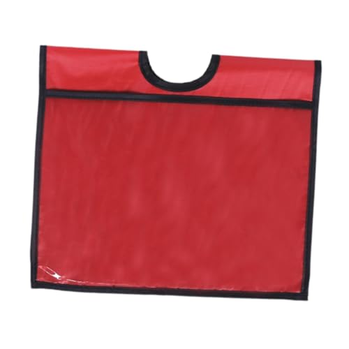 MERIGLARE Capa para placa de mensagem com bolso, capa para placa de aviso de trânsito para placas de construção, aviso de trânsito, cuidado, Vermelho