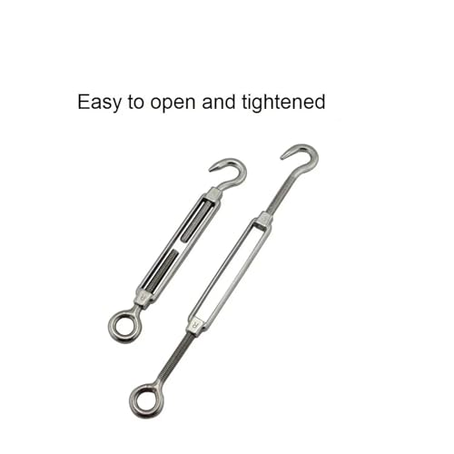 Turnbuckle Hook 5PCS Tipo Ojal y Gancho OC Acero Inoxidable 304 – Rigging Pesado para Cables y Tensores miniatura 4