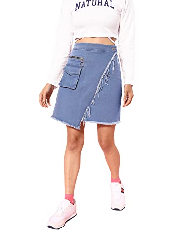 Image of Dolce Crudo Women's Regular High Rise Stretchable Denim Shorts