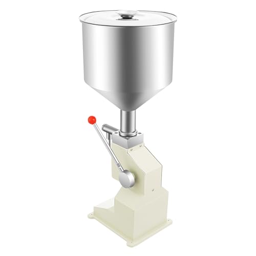 lkoewqzamx Manual Adjustable Bottle Paste Liquid Filling Machine 5-50ml Adjustable for Liquid Cream Cosmetic