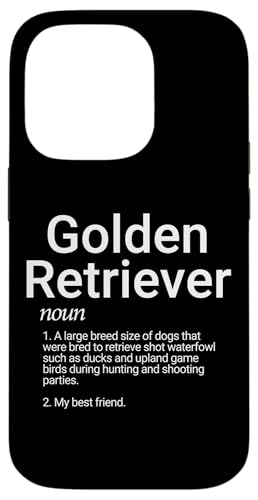 Carcasa para iPhone 14 Pro Golden Retriever Perro Raza Definición Lindo Golden Retrievers