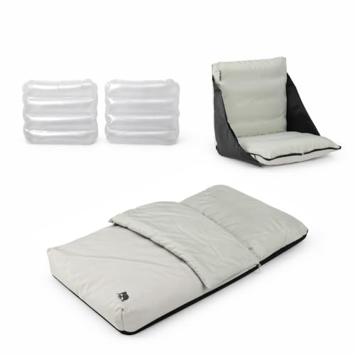 Miniatura 4 de Deryan Air Traveller Cuna De Viaje Para Bebé Con Colchón, Cuna Para Avión Y Viaje, Cuna De Viaje Para Bebé Avión Silla Y Cama Con Bolsa De Transporte Y Colchón 75 X 45 X 6 Cm Negro