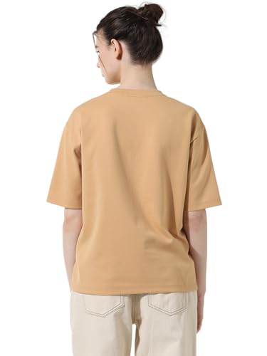 Image of ONLY Round Neck Drop-Shoulder Sleeves Oversized T-Shirt