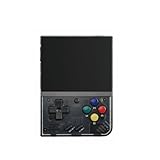 Miyoo Mini Plus Portable Handheld Video Game Console Mini+ Black 64GB Linux System Calssic Emulators 3.5-inch IPS Screen Game Player Rechargeable 3000mAh Battery