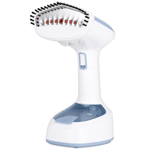 Cozary Plancha Vertical Vapor 1500W Plegable, Plancha Vapor Viaje Portatil con Depósito 150ML, Vaporizador de Ropa, Calentamiento Rápido 25s