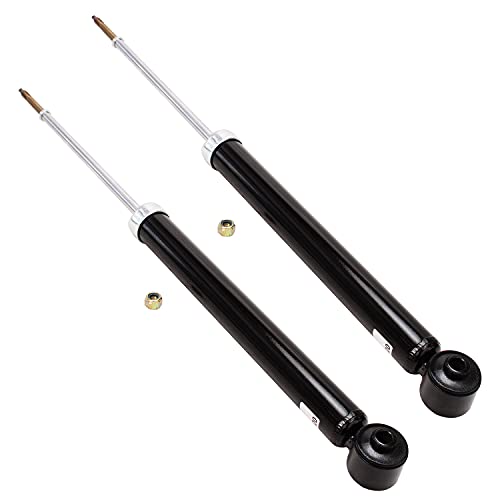 Image of Detroit Axle - Rear 2pc Shock Absorbers for 06-11 Hyundai Accent Kia Rio Rio5, 2 Shock Absorbers Assembly Set 2006 2007 2008 2009 2010 2011 Replacement
