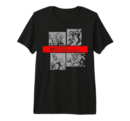 T-shirt Marvel Avengers haut de gamme en coton doux au design soigné