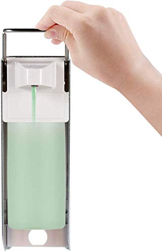 Preisvergleich Produktbild lihangxiaohang 2 Stück Desinfektionsspender 500 ML Ellbogenseifenspender Edelstahlgriff Wand-Seifenspender