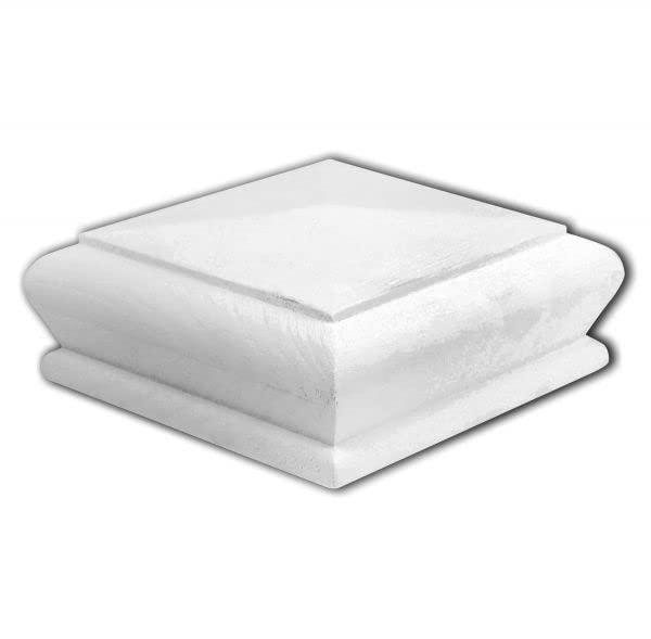 Jackson WoodturnersWhite Primed Pyramid Newel Cap 90mm