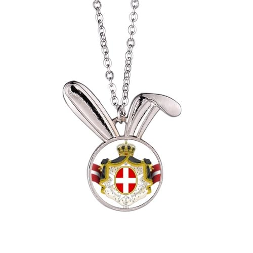 Collier emblème national du Danemark à porter au quotidien ou en voyage scandinave