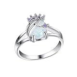 Cottage Rings Engagement Round Cut Zircons Women Wedding Rings Jewelry Rings for Woman Full Diamond Ladies Ring Chatter Ring (Purple, 9)