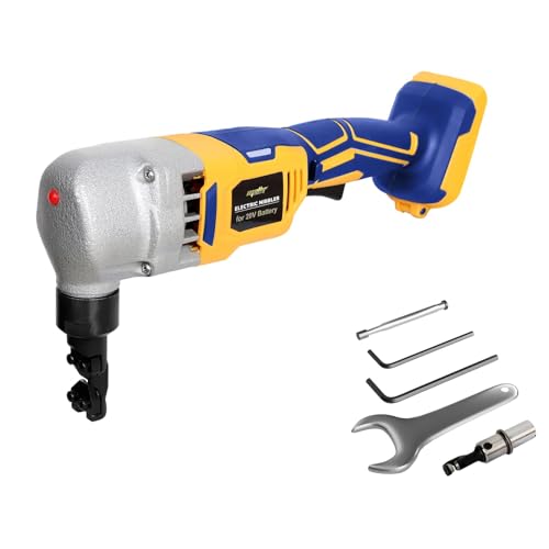 Mellif Cordless Metal Nibbler for Dewalt 20v Max Battery (Battery Not Included), 18 Gauge Brushless Electric Power Metal Shear Sheet Steel Nibbler for Cutting Stainless Steel, Aluminium