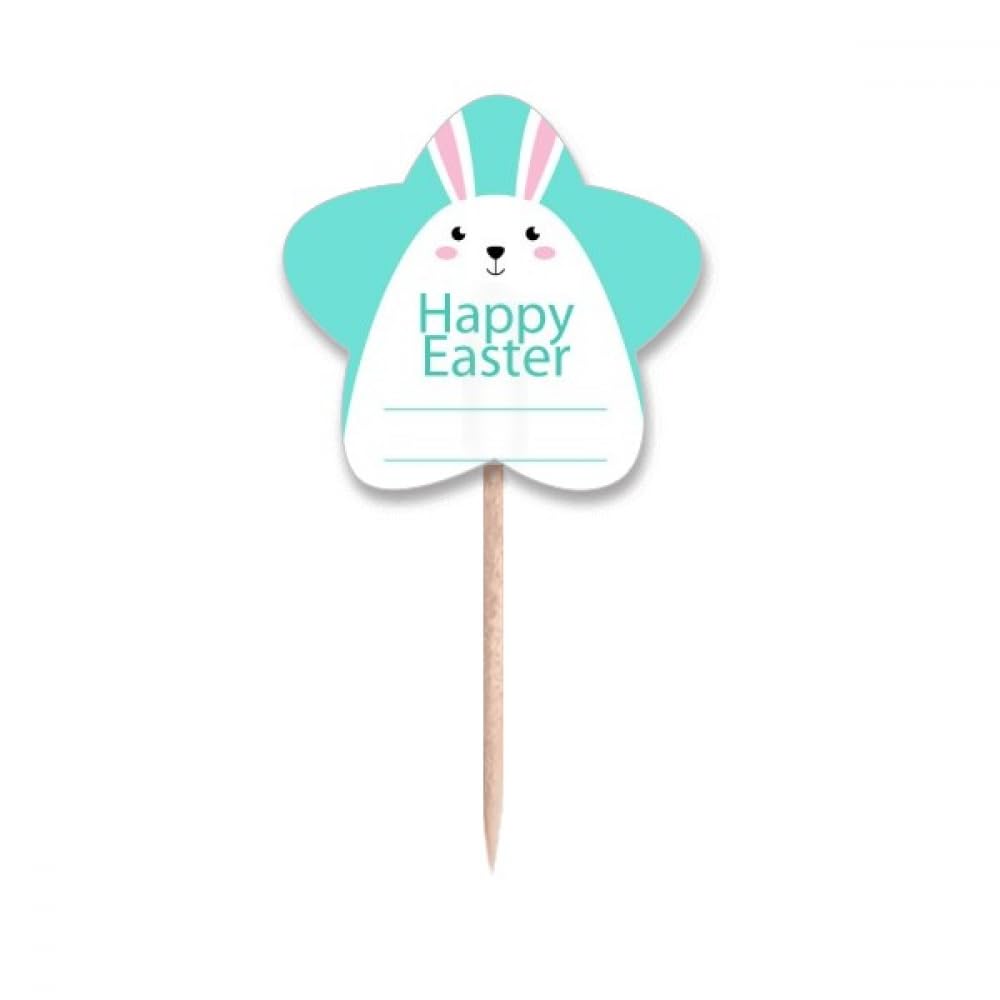 Cure-dents de Pâques lapin bleu pour decoration table festive et buffet dinatoire