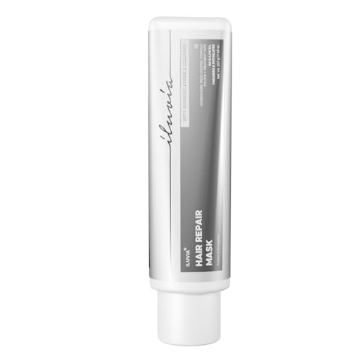Image of iluvia Hydrophobic Hair Repair Mask (Humidity-Resistant, Anti-Frizz Hair Mask, Repairs Dry, Brittle, Chemically Treated Hair, 200g
