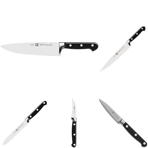 Lot des Chefs ZWILLING Professional S : 5 couteaux indispensables en acier formule spéciale