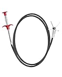 GDOMI 33 Inch Drain Snake Clog Remover,Flexible Grabber Claw Tool for Hair, Pipe & Kitchen Sink Drain