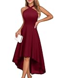 DRESSTELLS Cocktail Dresses for Women Wedding Guest Plus Size Wine Red 3XL