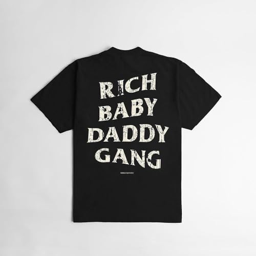 Rich Baby Daddy Gang Oversized T-Shirt- Black2