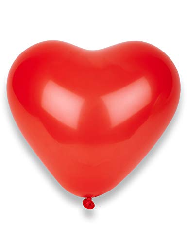 GLOBOLANDIA 50 Globos Corazones Rojos 32 cm
