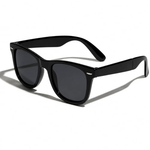 Black Sunglasses for Men & Women | UV Protection | Stylish Unisex...