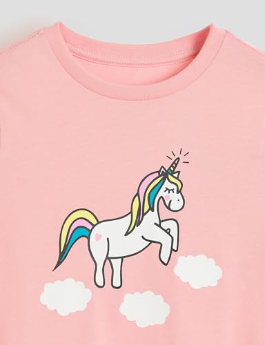 Image of Amazon Brand - Symbol Girls Night Dress | 100% Cotton T-Shirt & Pajama Set | Full Sleeves | Age 2-12 Years