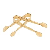 TOYANDONA 2 Stück Kleine Servierzange aus Edelstahl Goldfarben Multifunktionale Eiszange und Zuckerzange Robust und Vielseitig für Appetizer Kaffee Teeparty