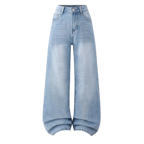 Jean fille ample en tissu doux et extensible pour enfants