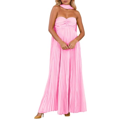 Robe longue sexy sans bretelles robe de soirée cocktail chic maxi pour femme