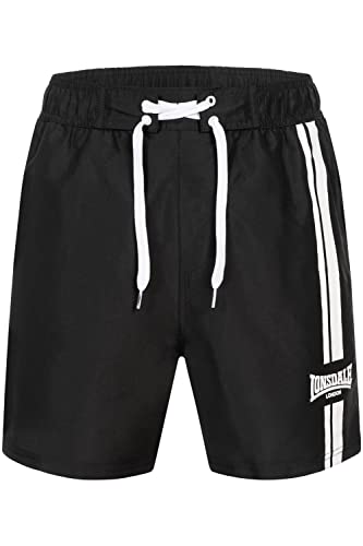 Lonsdale Dalnessie Bañador, Blanco/Negro, XL para Hombre